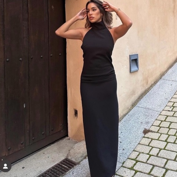 Zara Long Halter Dress - Picture 8 of 16